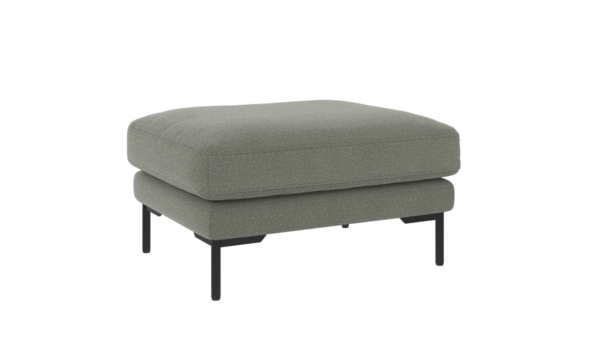 Hocker Corwin, Bezug Rita Grün – stilvoller Blickfang für Ihr Zuhause. Hocker Corwin, Bezug Rita Grün