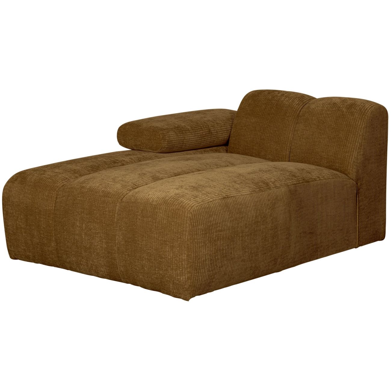Modulsofa Mojo Flachcord Chaiselongue-Links, Honiggelb Modulsofa Mojo Flachcord Chaiselongue-Links, Honiggelb