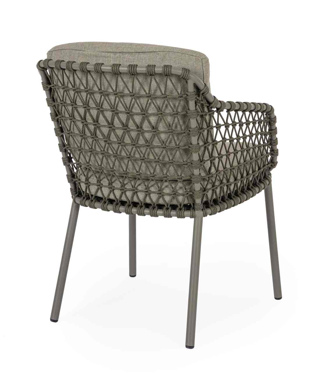 Gartenstuhl Ivissa aus Metall, Grün