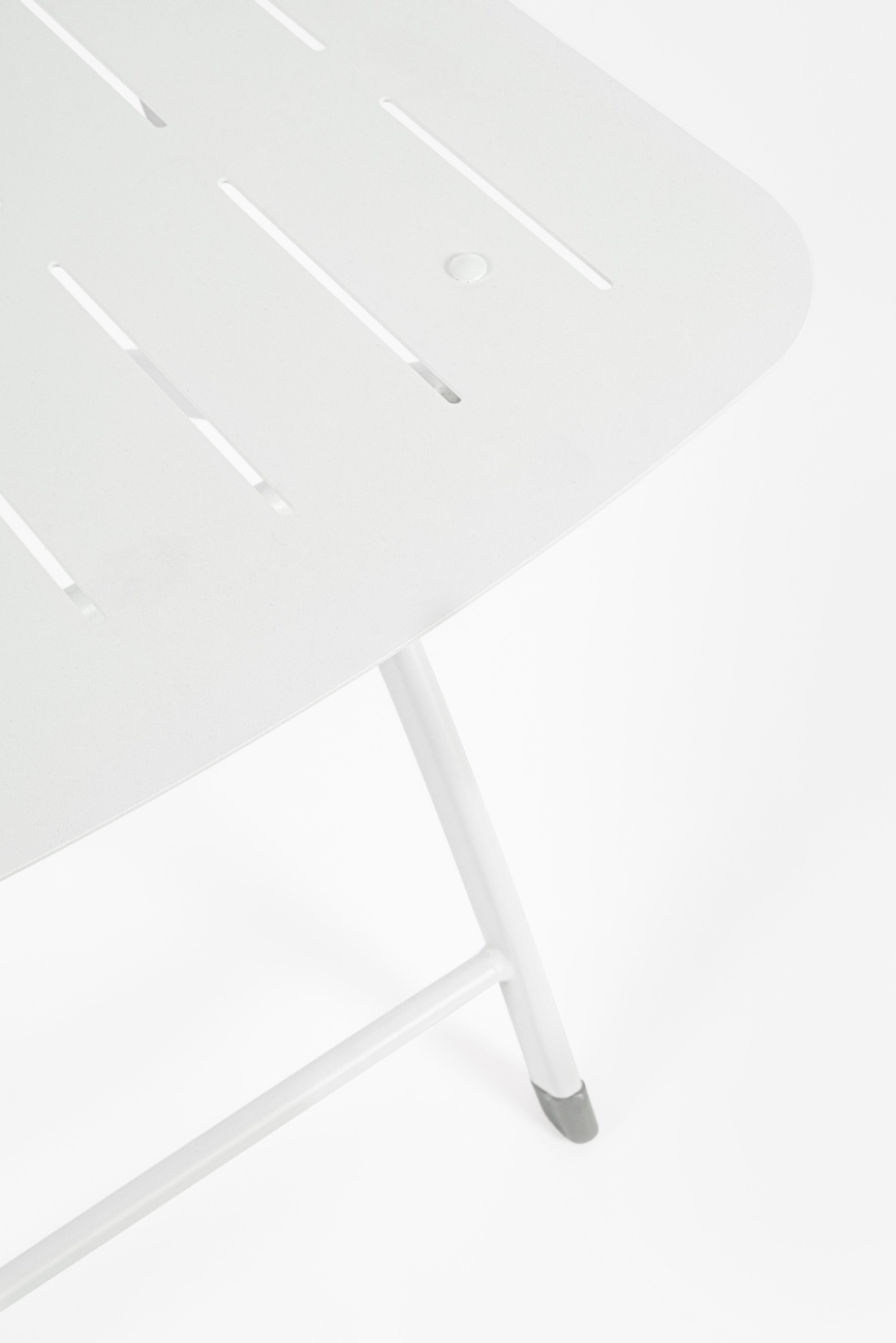 Gartenstuhl Yvonne aus Metall, Weiß