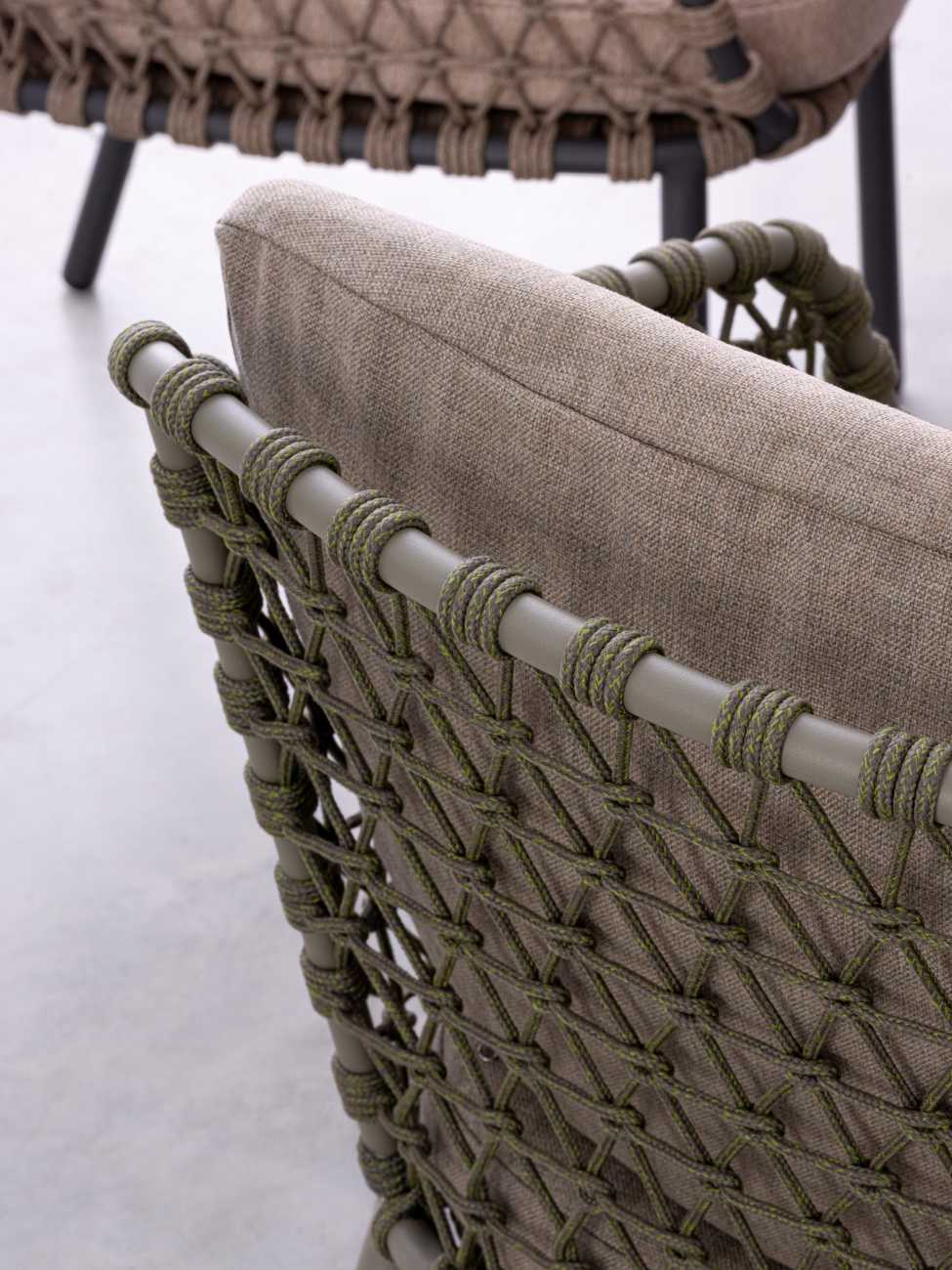 Gartenstuhl Ivissa aus Metall, Grün