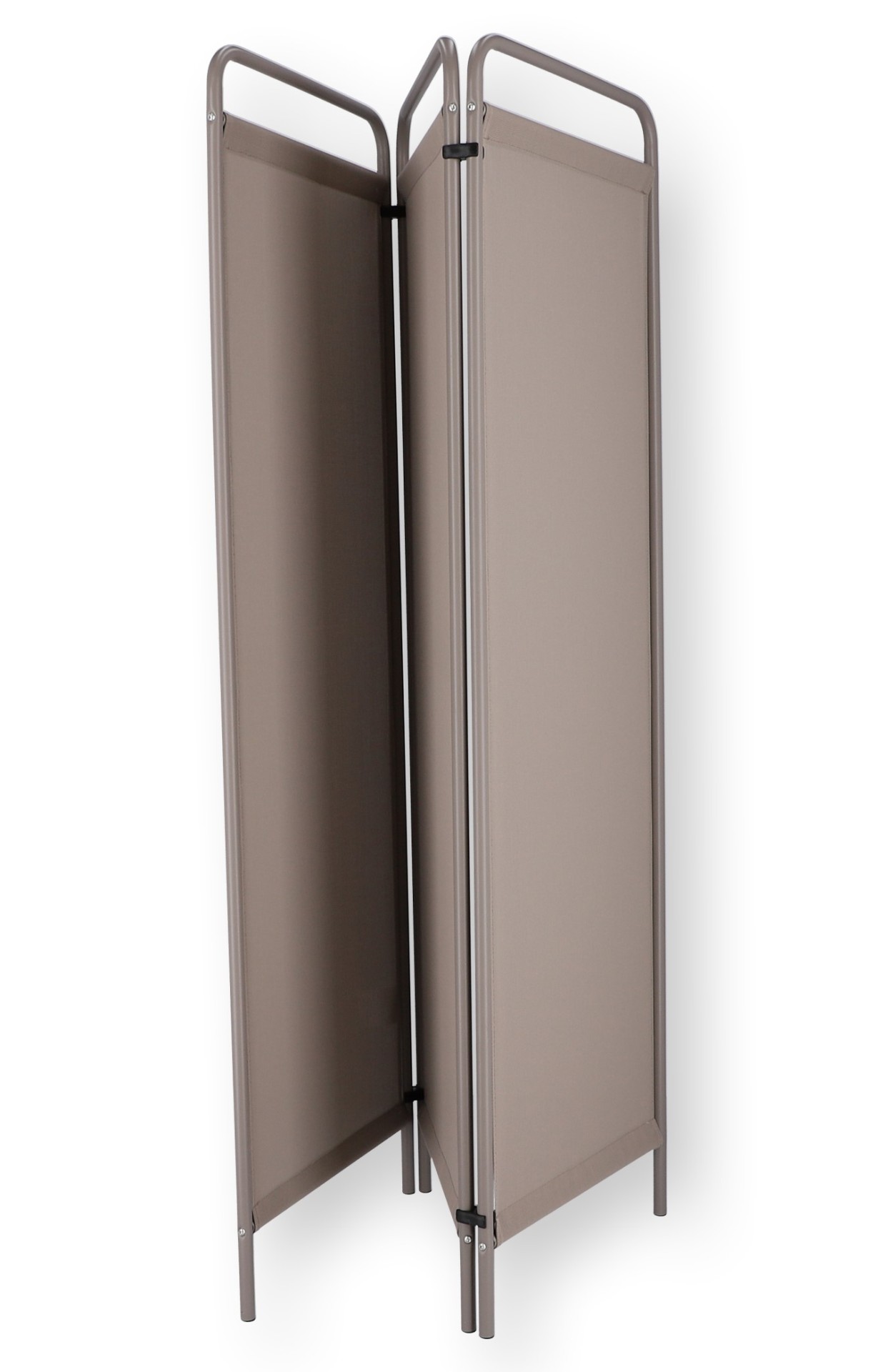 Sichtschutz Paravent aus Kunststoffgewebe, Taupe Sichtschutz Paravent aus Kunststoffgewebe, Taupe