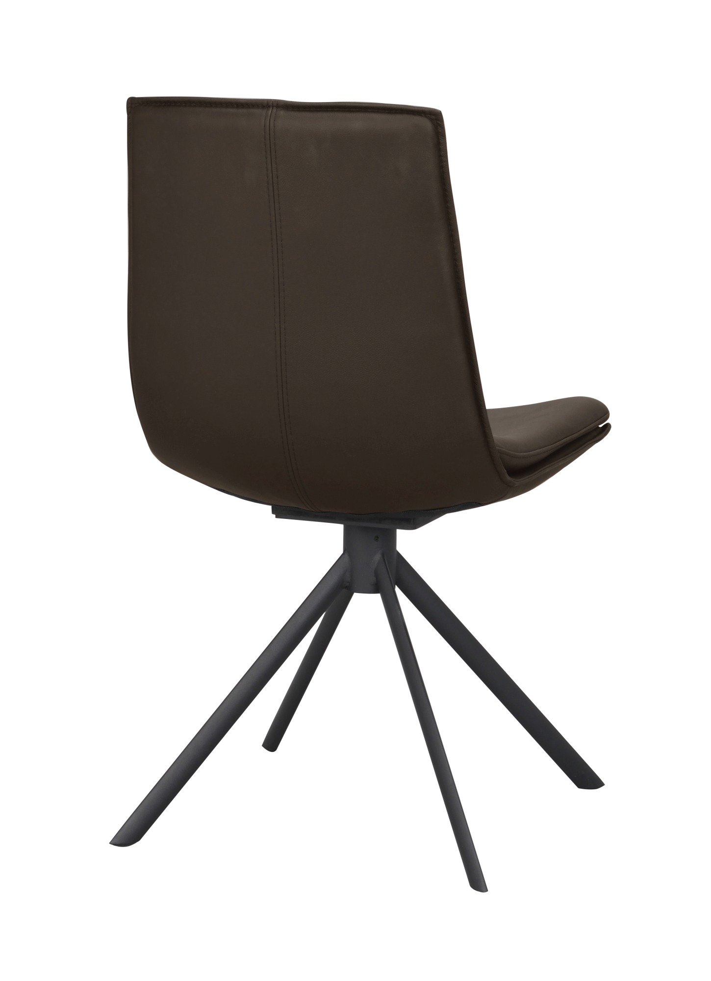 Machen Sie Ihr Zuhause komplett mit Stuhl Lowell 2er Set Drehgestell, Leder Braun.