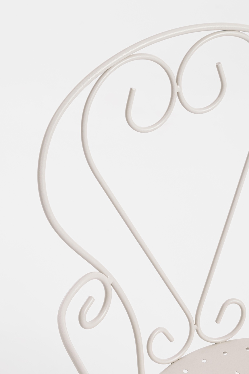 Gartenstuhl Etienne aus Metall, Griz