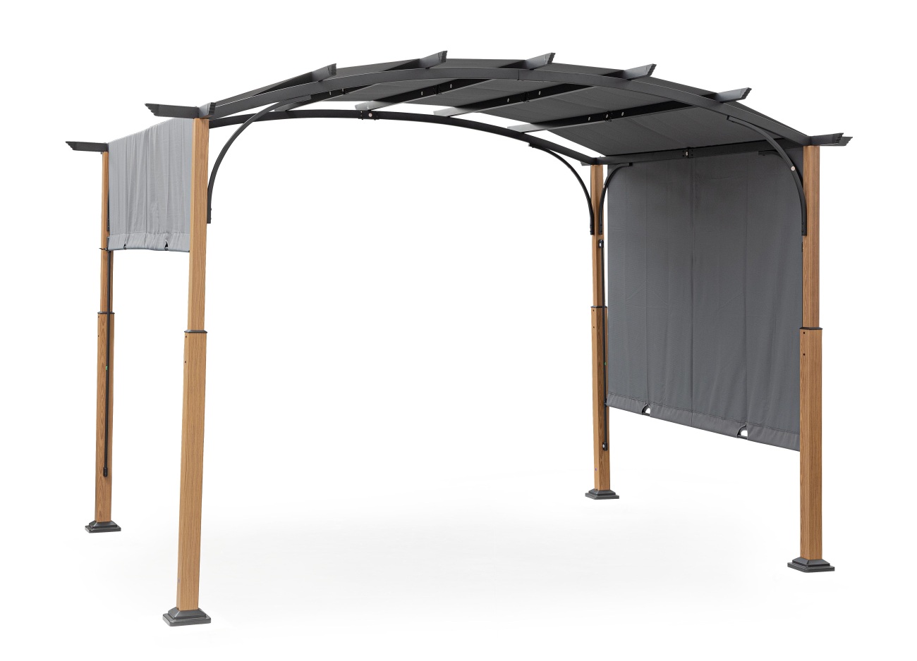 Pavillon Taormina aus Metall, Natur / Anthrazit