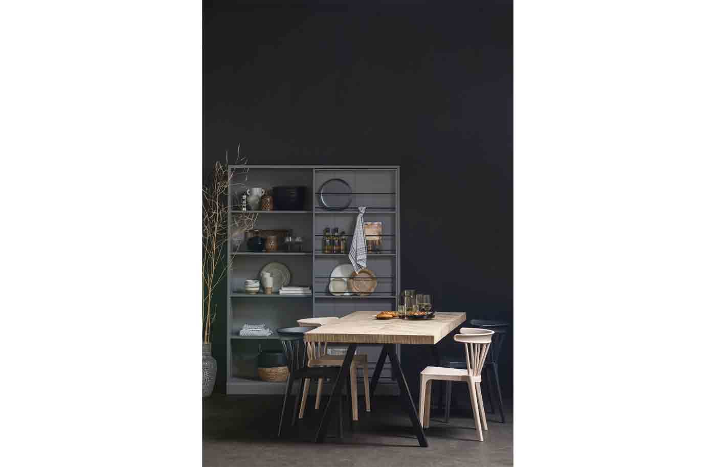 Esstisch Tablo Mango Gräte mit SQU-Gestell, 200 cm