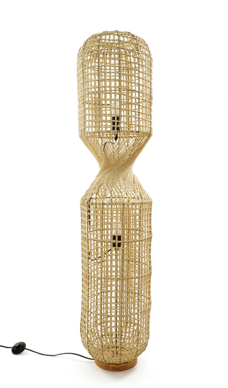 Stehleuchte Malabo aus Papier Ø 30 cm, Beige Stehleuchte Malabo aus Papier Ø 30 cm, Beige