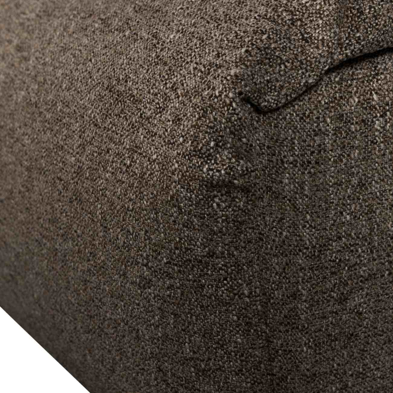 Hocker Baggy aus Melange-Stoff, Grau