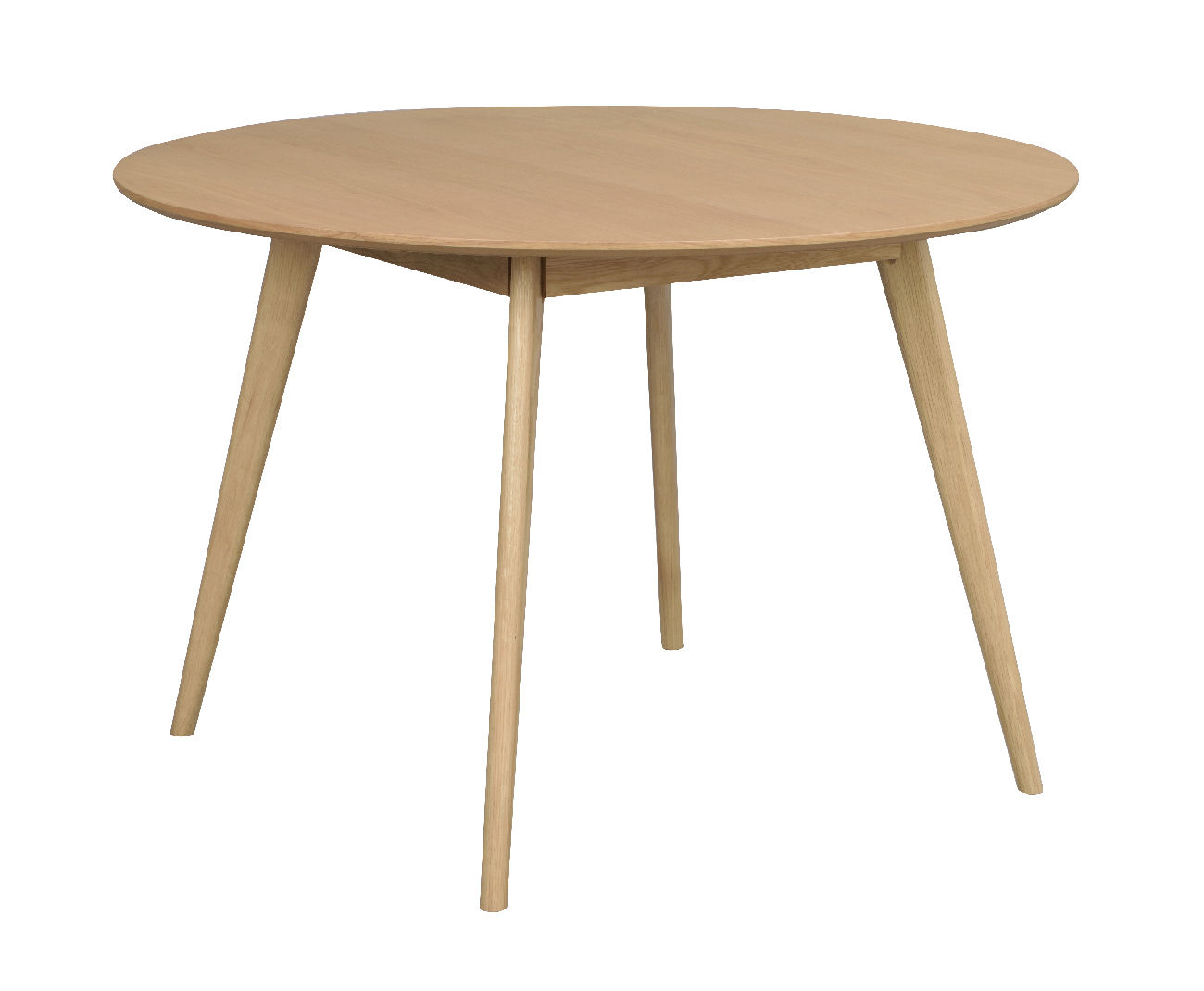 Esstisch Yumi Rund 115cm, MDF Eiche Natur