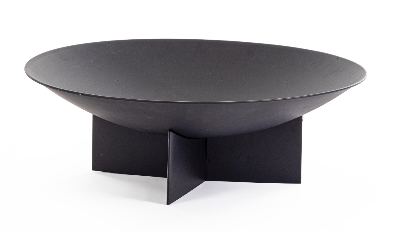 Feuerschale Nebraska aus Metall Rund 73 cm, Schwarz Feuerschale Nebraska aus Metall Rund 73 cm, Schwarz