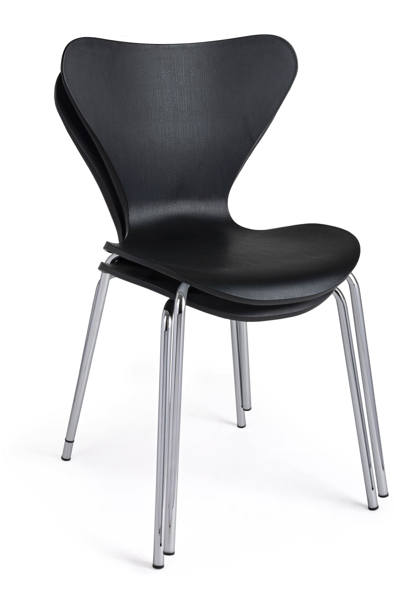 Der Stuhl Tessa überzeugt mit seinem modernem Design. Gefertigt wurde der Stuhl aus Kunststoff, welcher einen schwarzen Farbton besitzt. Das Gestell ist aus Metall und ist in einer silbernen Farbe. Die Sitzhöhe beträgt 45 cm.