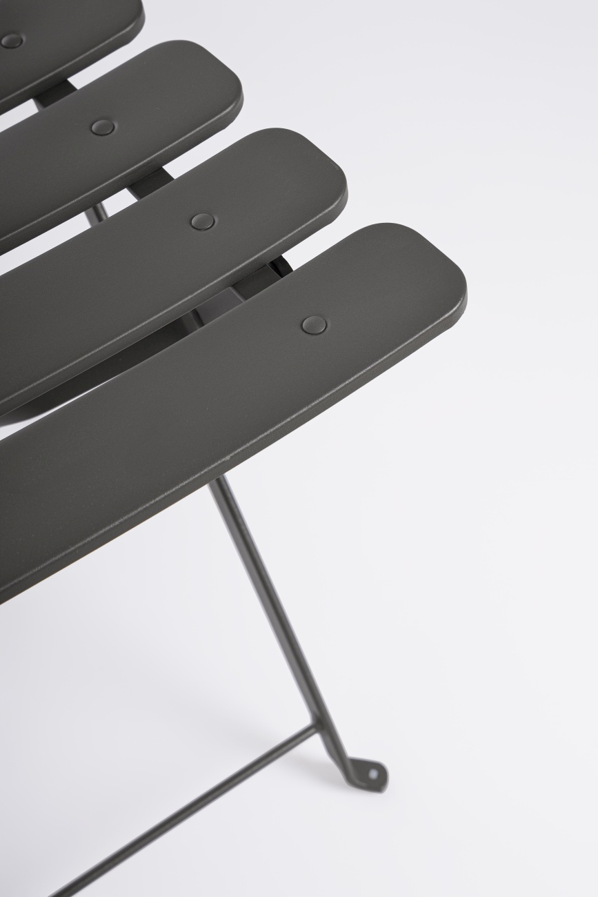 Gartenstuhl Yasmin aus Metall, Anthrazit