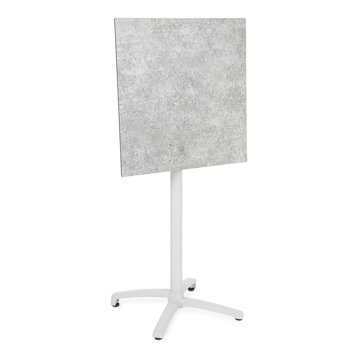 Gartenbartisch Claret Hoch - Aluminium, 70 x 70 cm, Cremeweiß