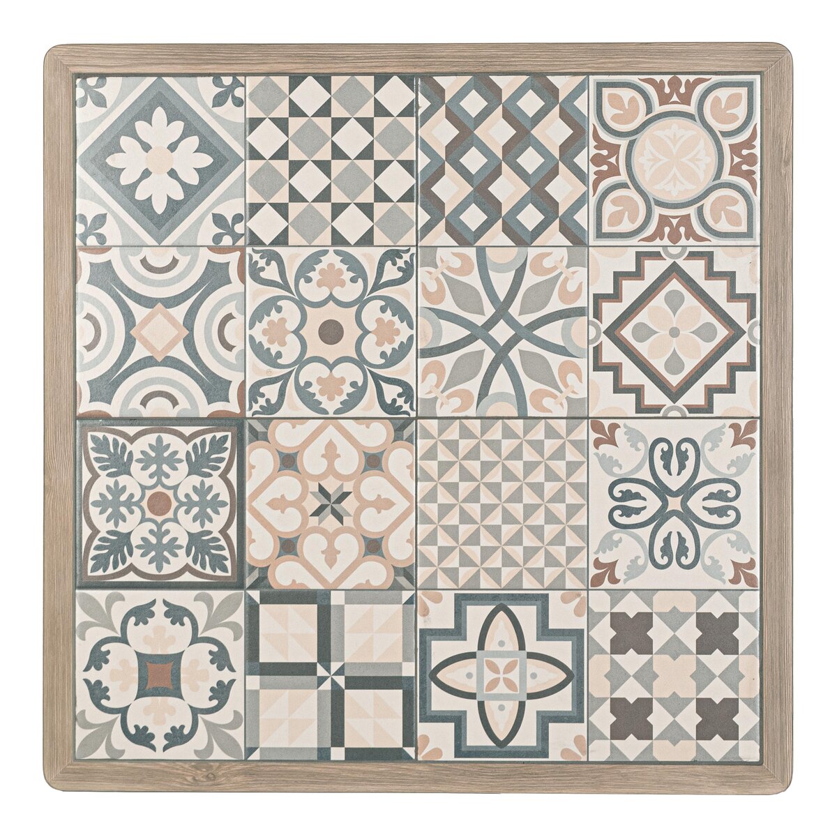 Garten-Bistrotisch Kalimera - Aluminium Timber Natur, 73 x 73 cm