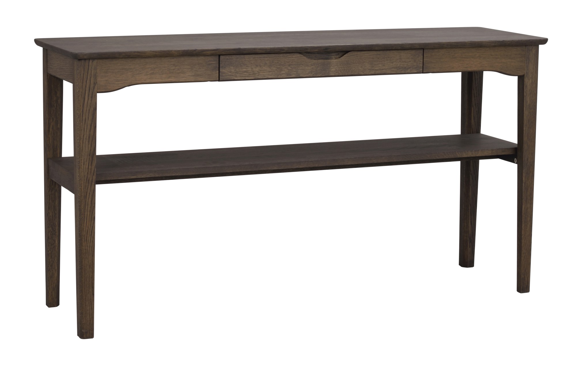 Komfortabel & schön – Konsole Markham mit Schublade, 140x40x75cm, Eiche Braun. Konsole Markham mit Schublade, 140x40x75cm, Eiche Braun