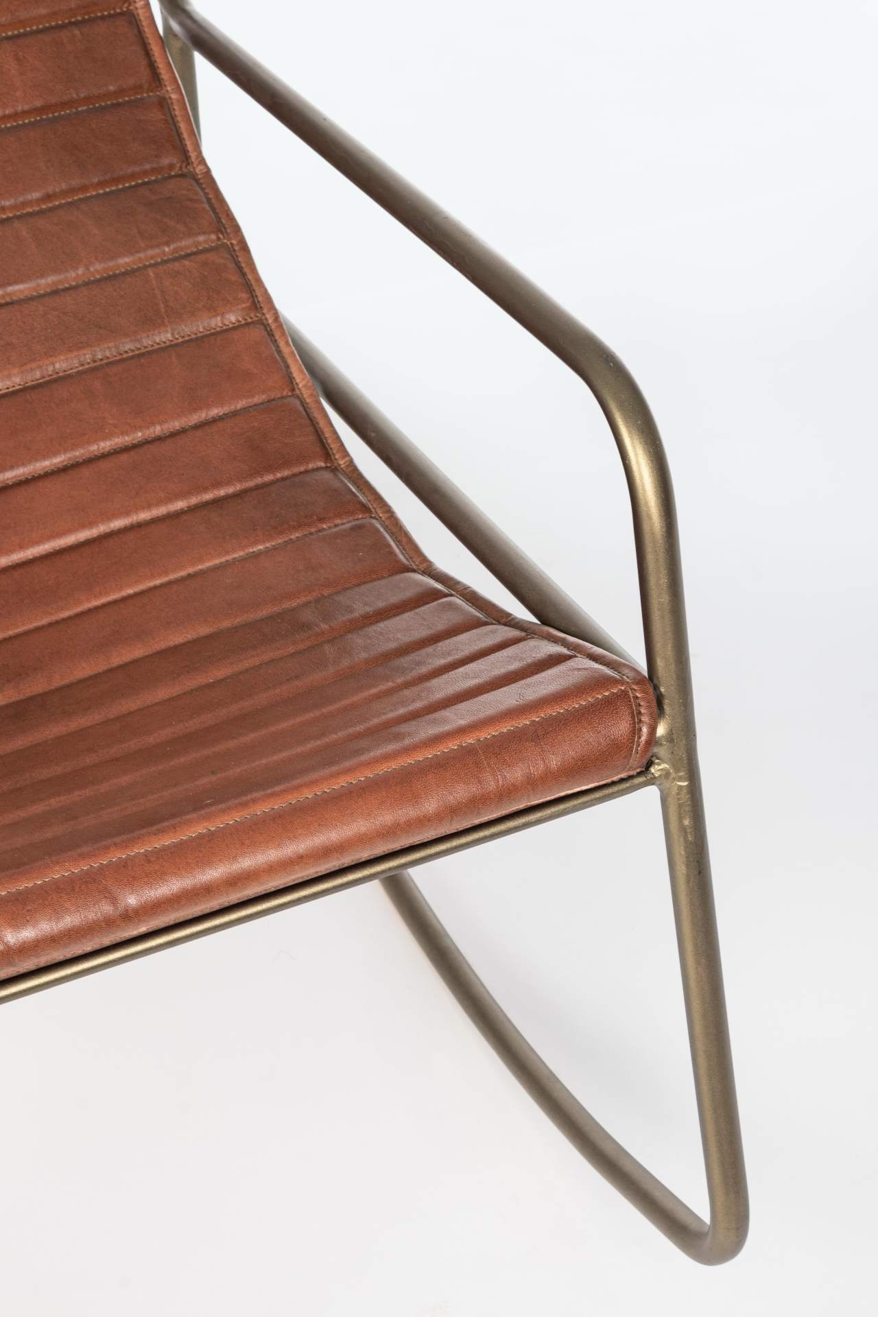 Sessel Karisma aus Leder, Cognac