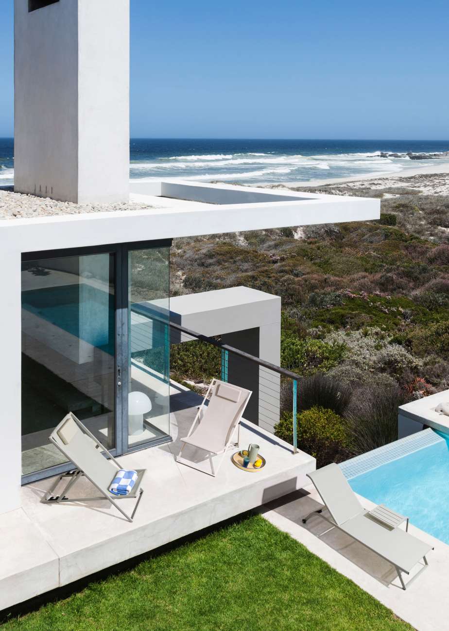 Liegestuhl Taylor Deckchair aus Aluminium und Textilene, Breeze