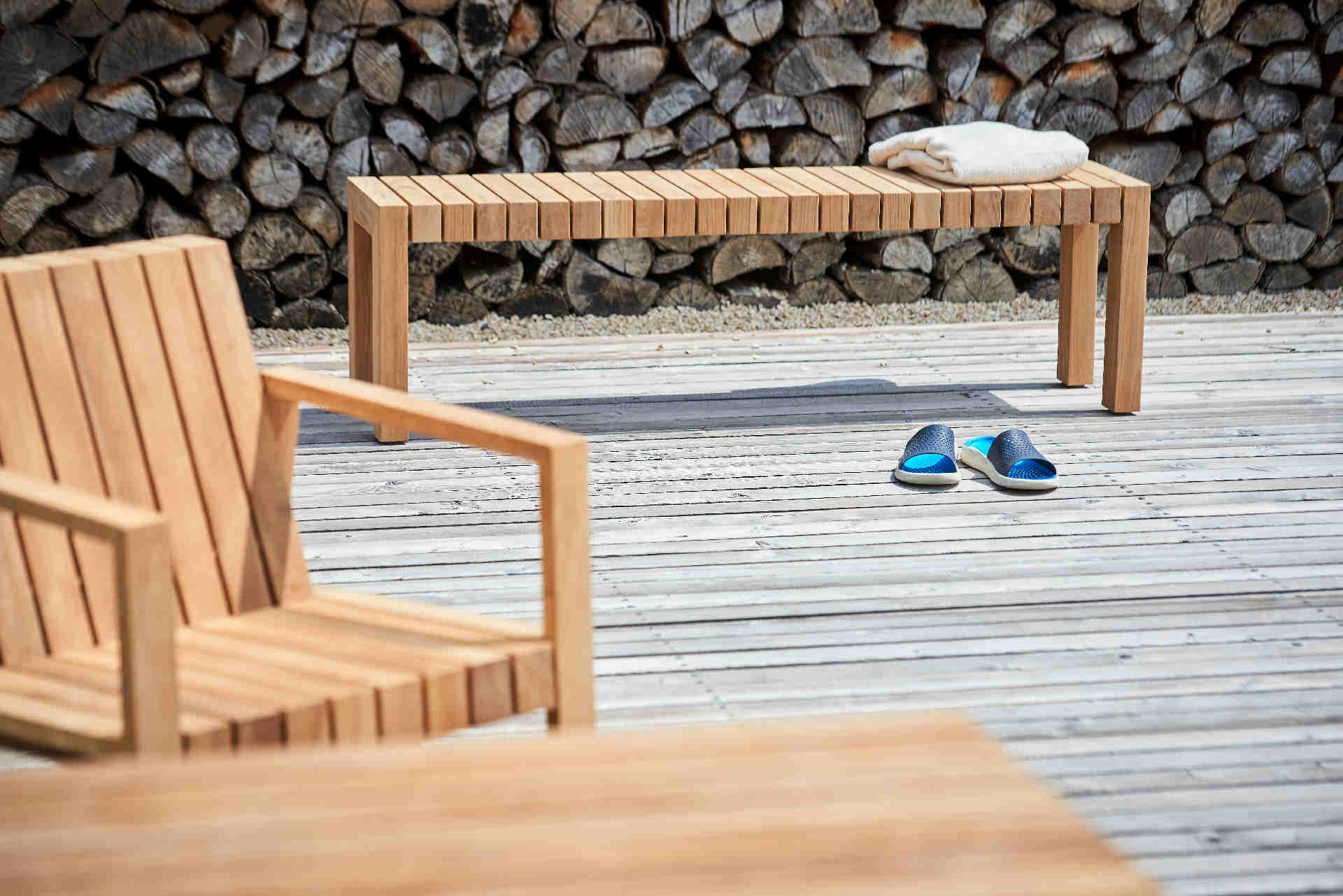 Jan Kurtz Gartenstuhl Manti Armelhnen Teak massiv