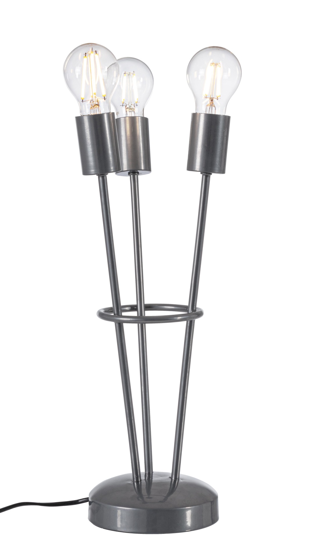 Tischleuchte Fiaccola aus Metall, 45 cm
