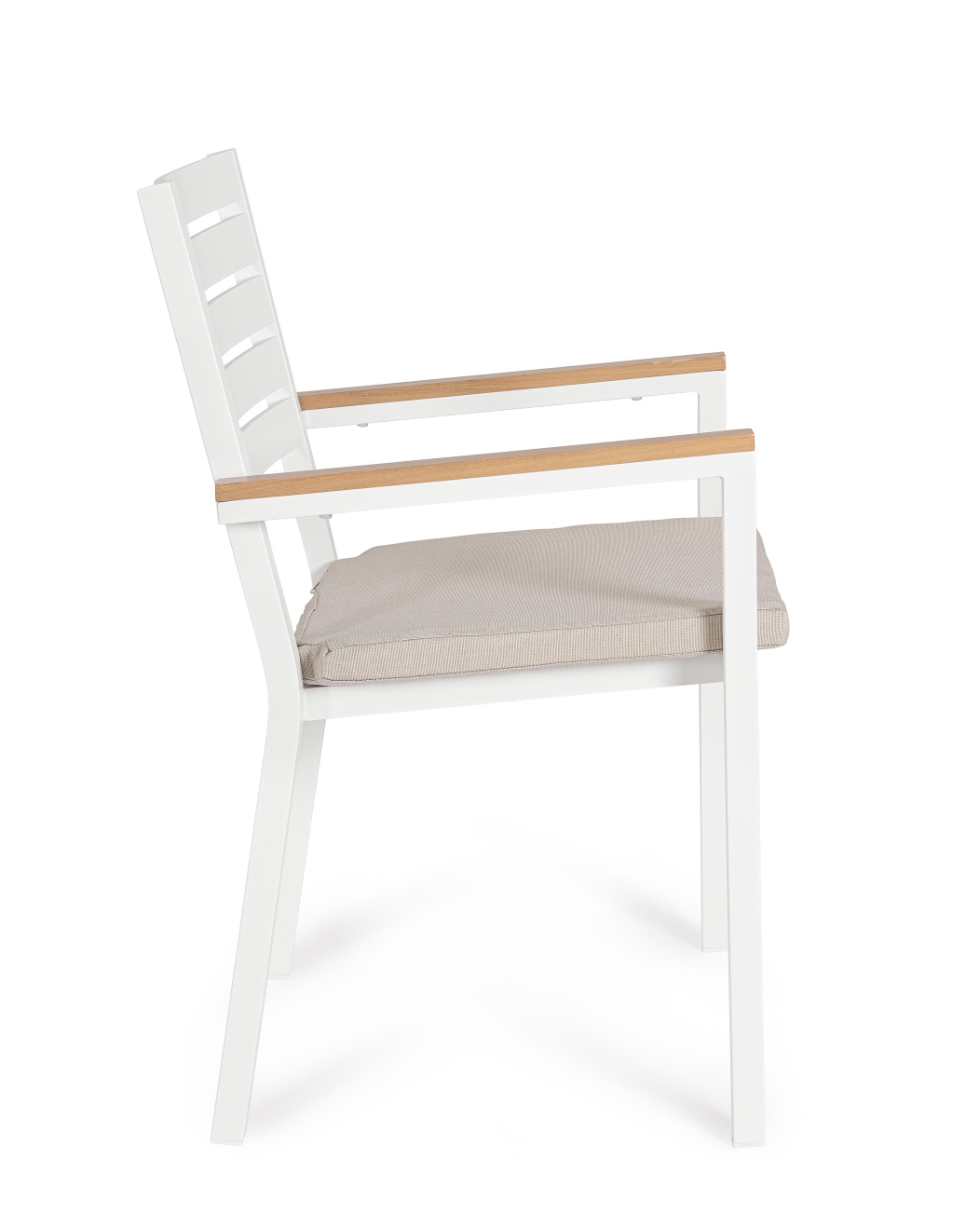 Gartenstuhl Henna aus Aluminium, Weiß