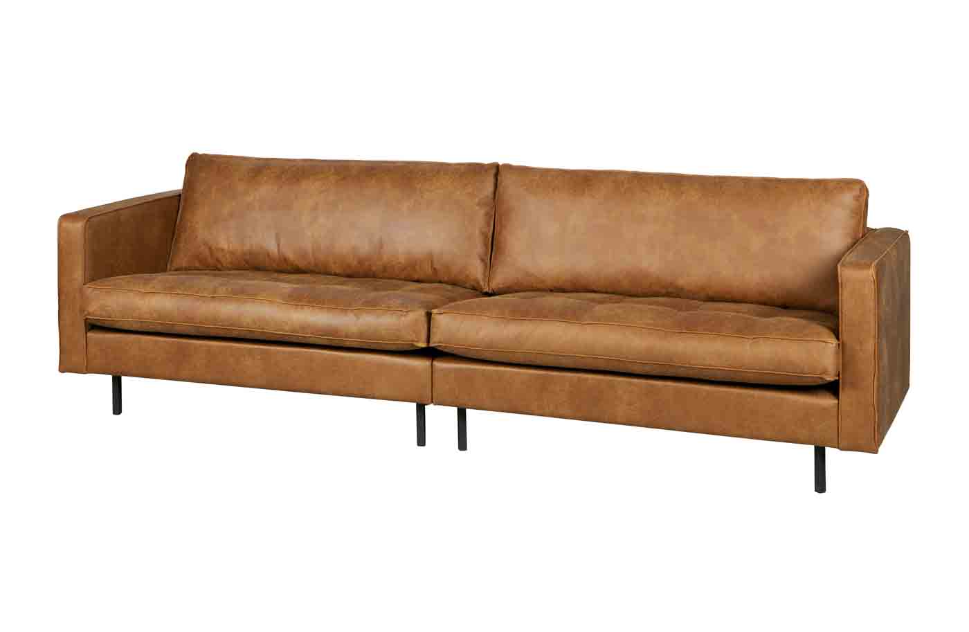 Rodeo Classic Sofa 3 Sitzer Eco-Leder, Cognac Rodeo Classic Sofa 3 Sitzer Lederoptik, Cognac