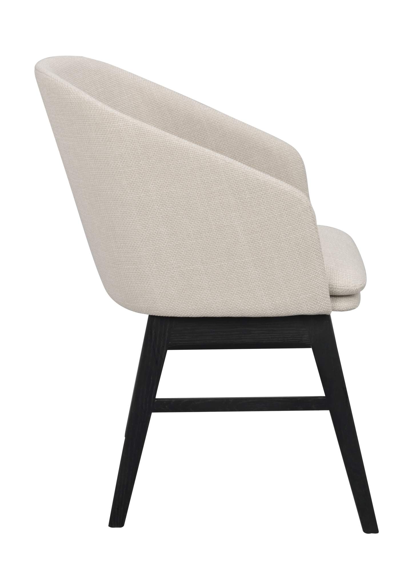 Edles Möbelstück: Stuhl Windham 2er Set mit Armlehnen, Beige / Schwarz für stilvolle Einrichtung.