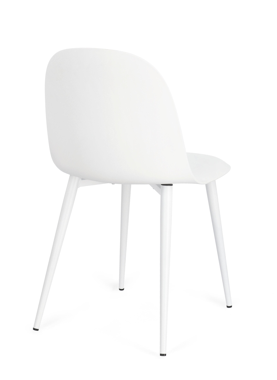 Esszimmerstuhl Ella 4er-Set aus Kunststoff, Weiß