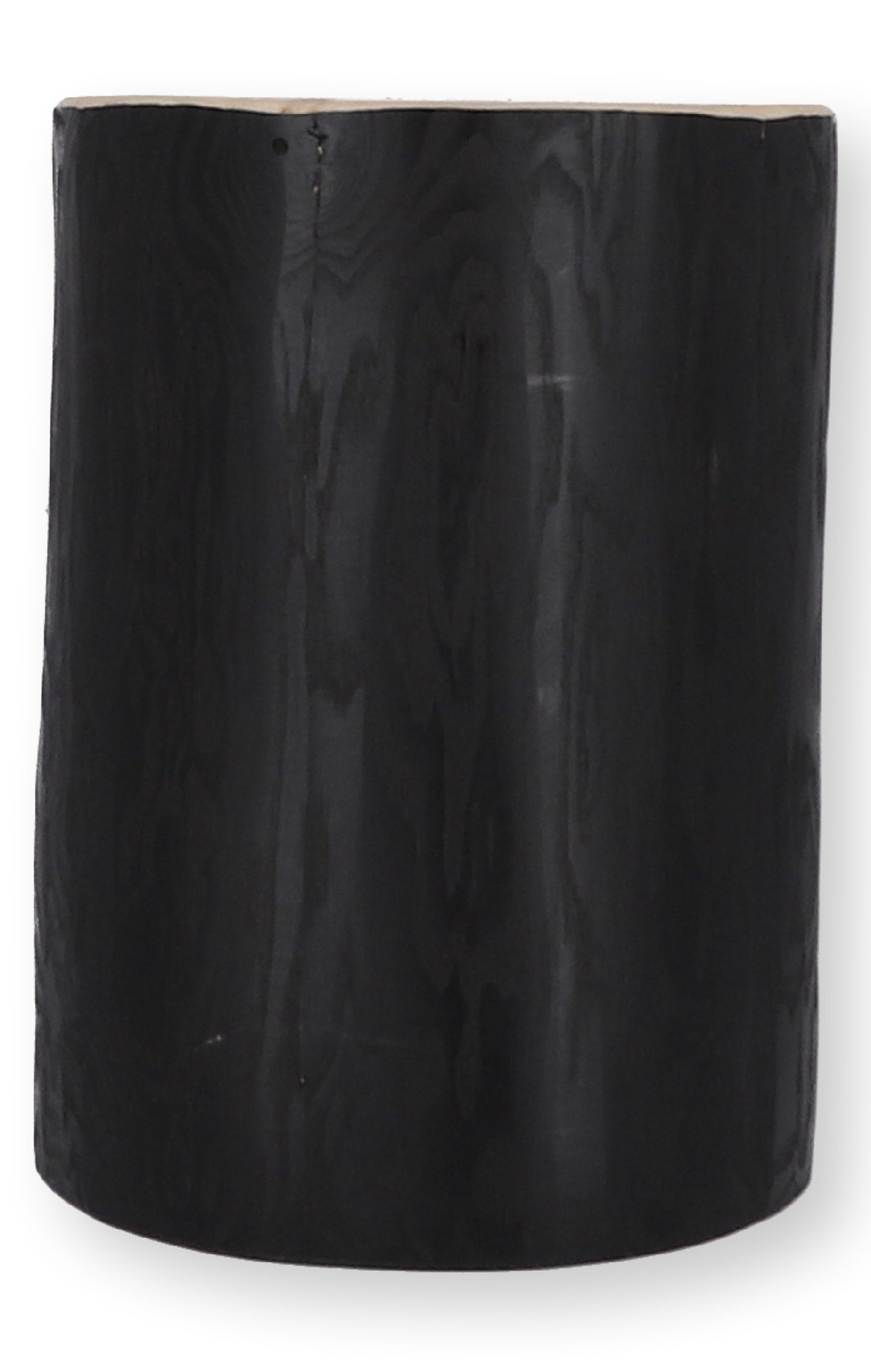 Jan Kurtz Beistelltisch Block rund Kernesche massiv schwarz