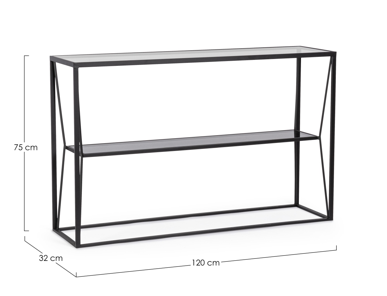 Konsole Hydra aus Metall, 120 cm
