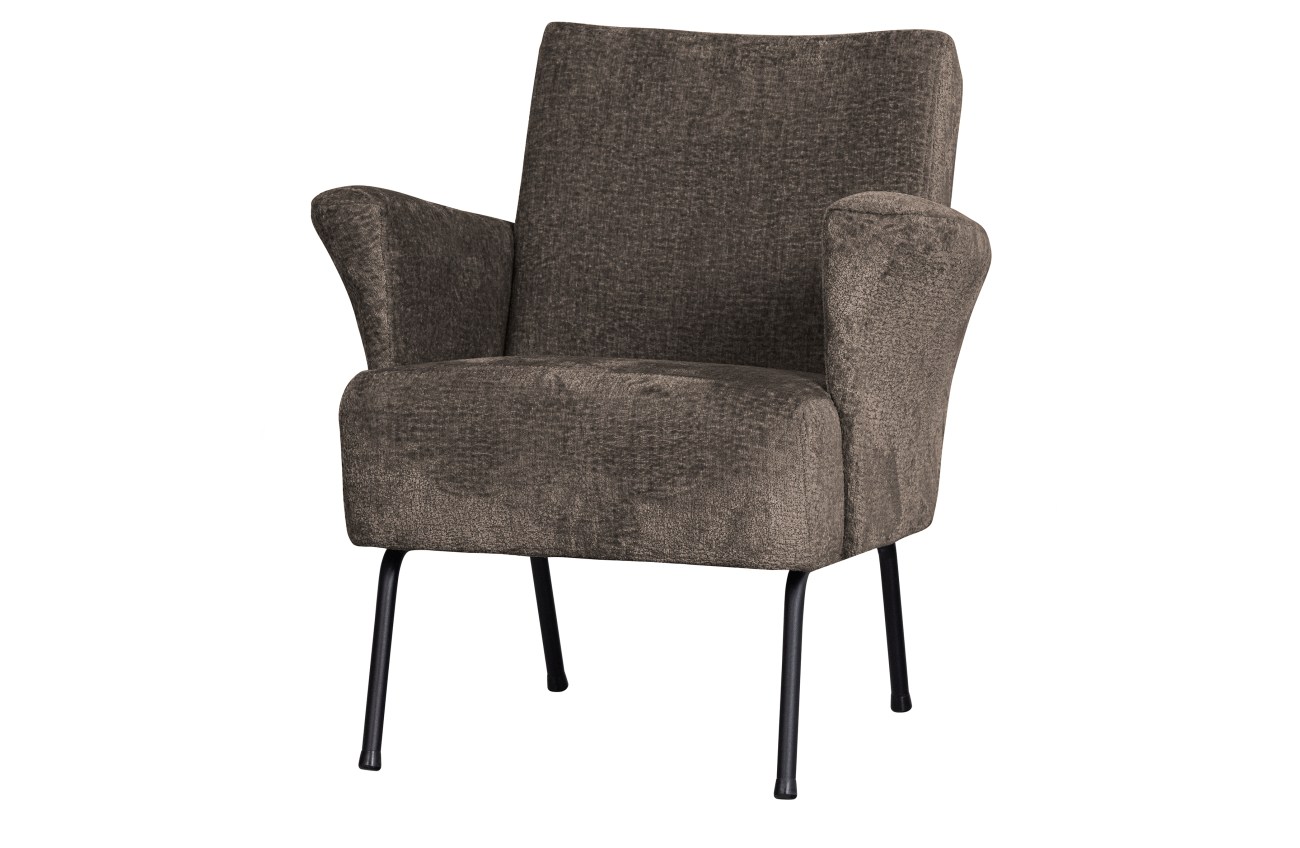 Sessel Muse aus Webstoff, Grau Sessel Muse aus Webstoff, Grau