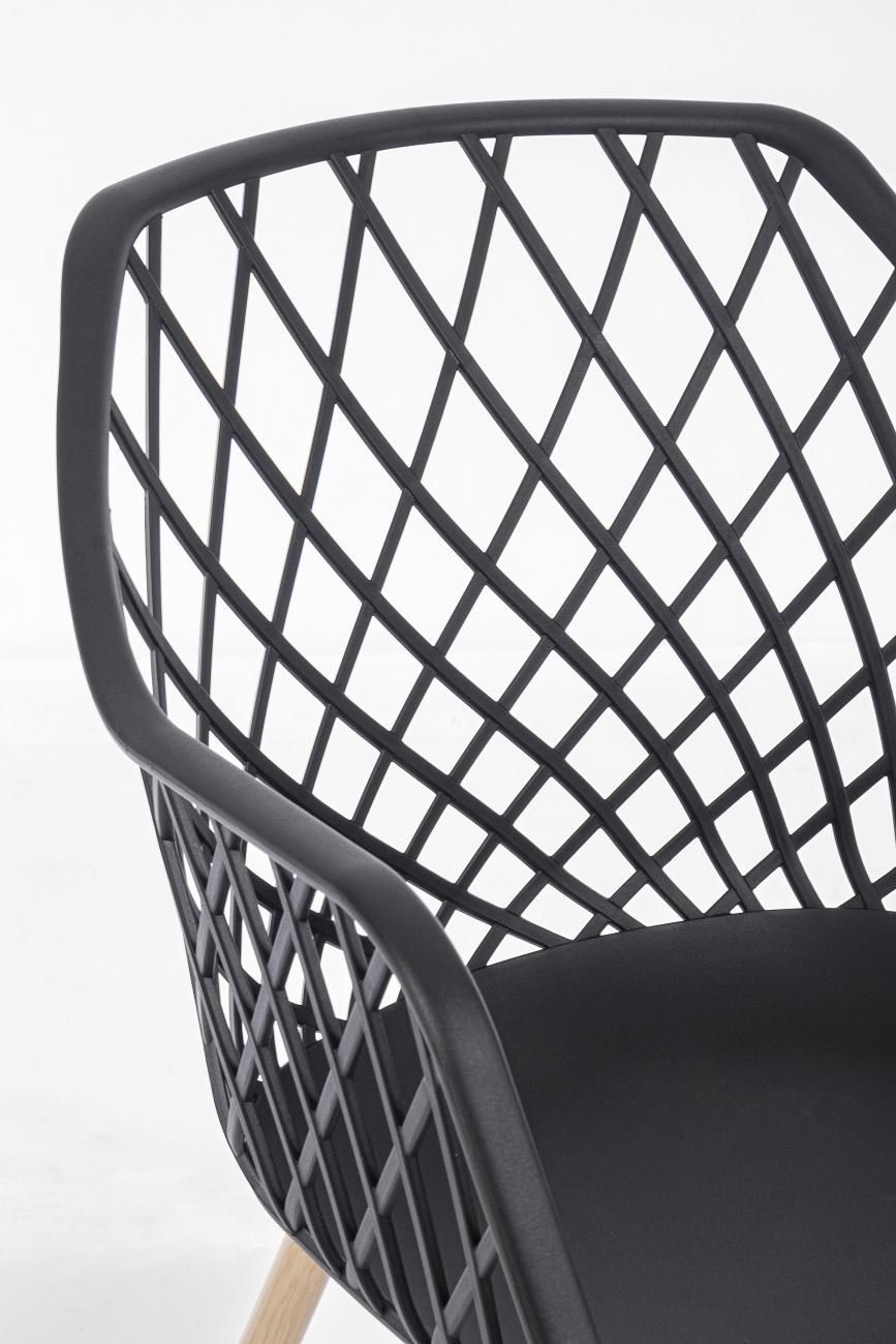 Stuhl Optik 4er-Set, Schwarz