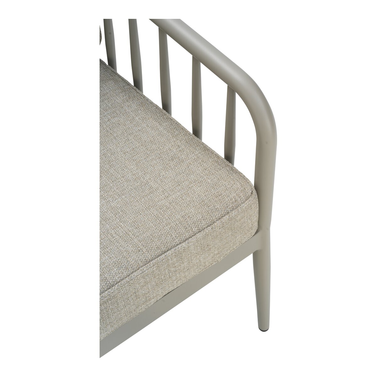 Gartensessel Coleville Khaki/Burlap Beige - aus Aluminium & Olefin, inkl. Kissen