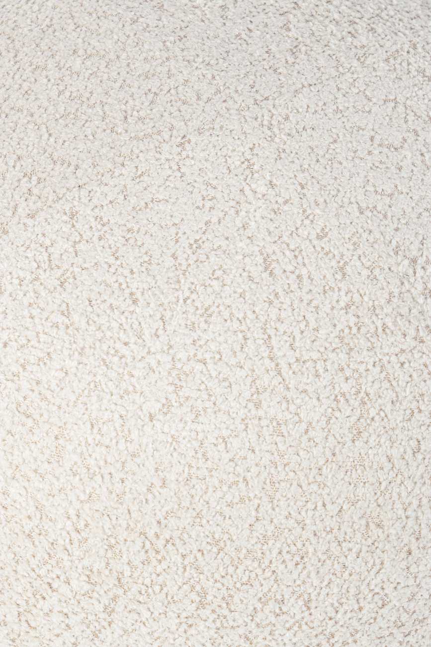 Hocker Dayla aus Boucle-Stoff, Natur