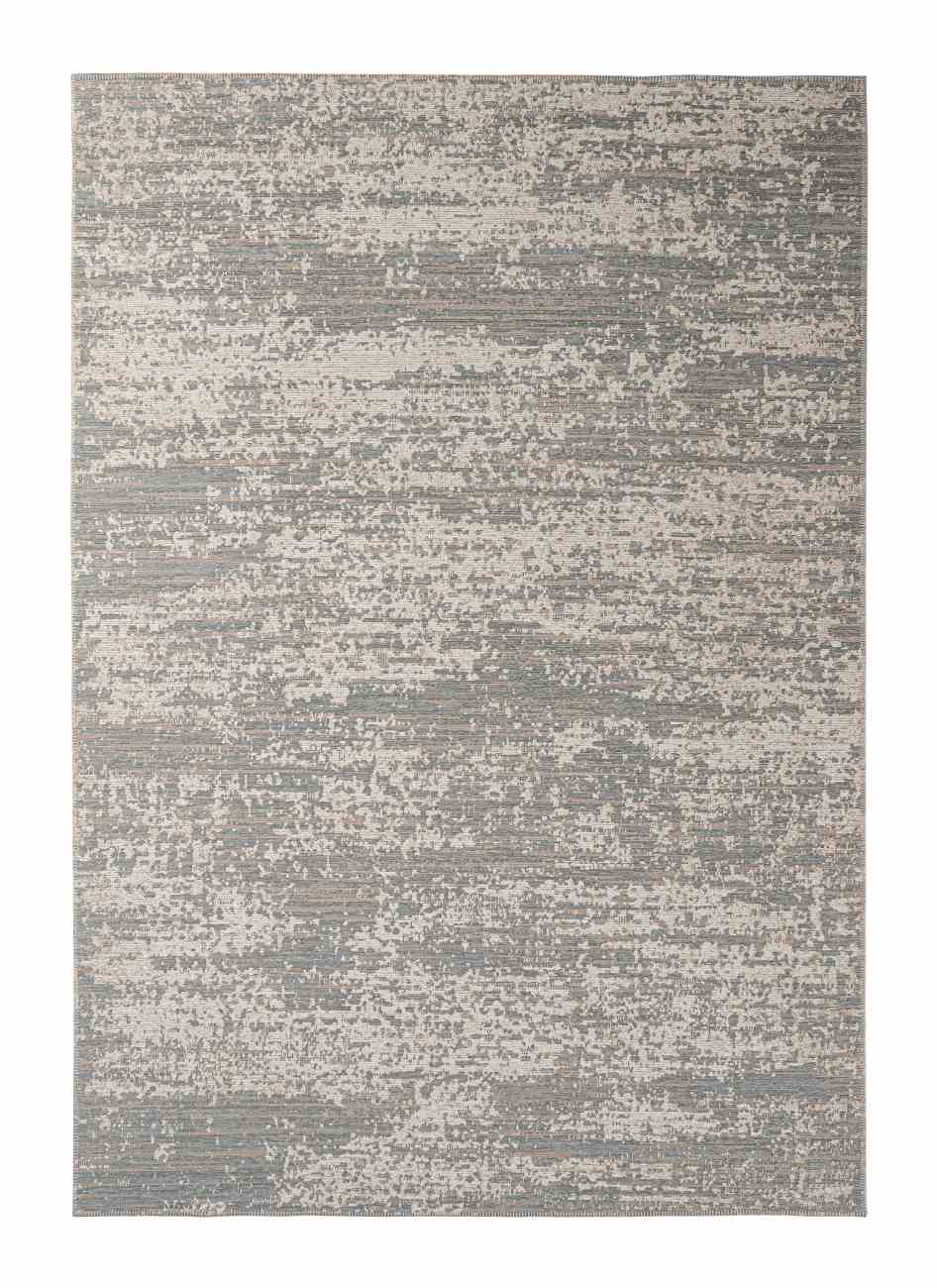 Teppich Silva aus Stoff Eckig Hellblau/Creme, 200x290 cm Teppich Silva aus Stoff Eckig Hellblau/Creme, 200x290 cm