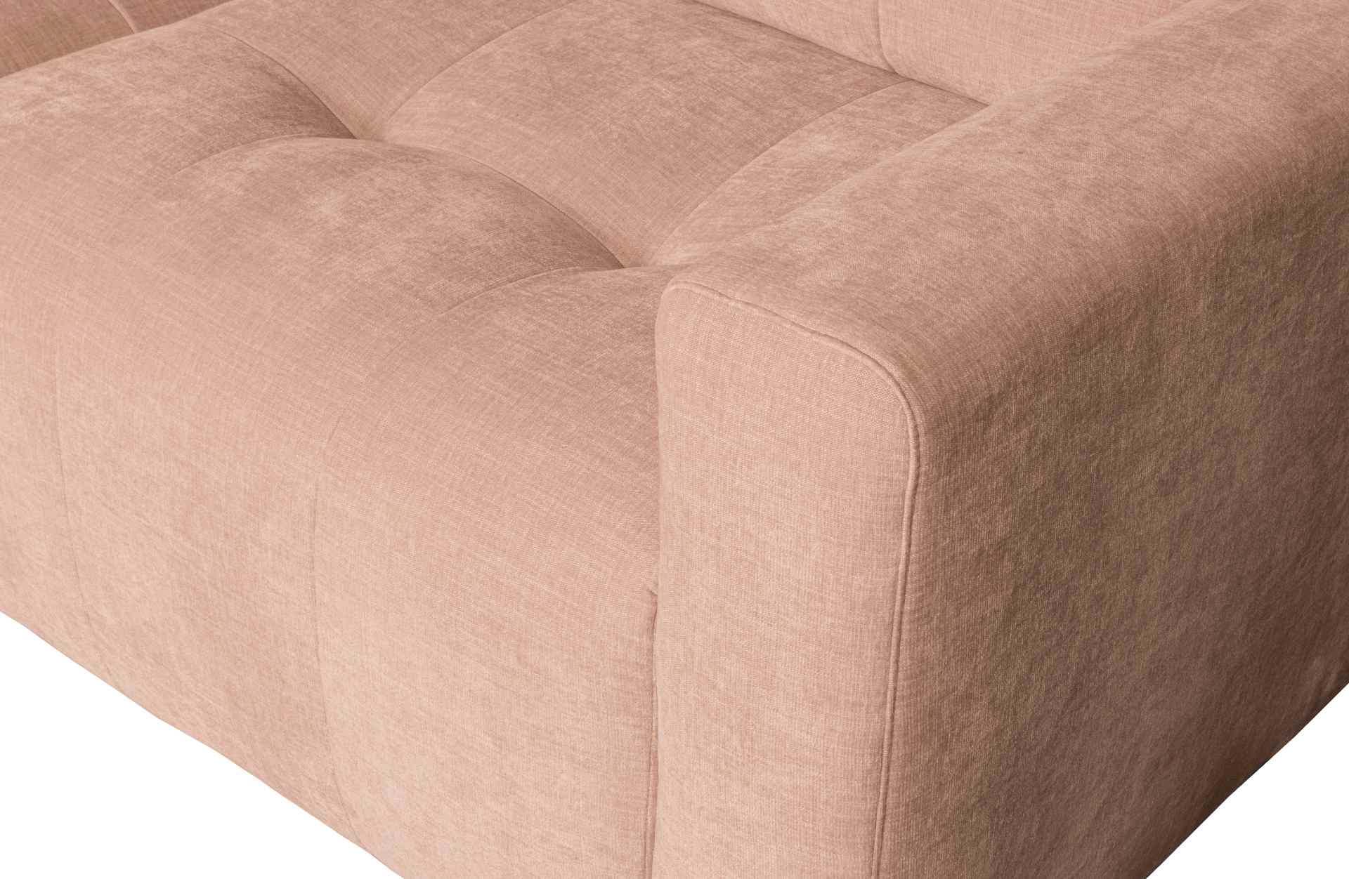 Die Chaise Lounge Bar überzeugt mit ihrem modernen Design. Gefertigt wurde sie aus gewebten Stoff, welcher einen rosa Farbton besitzen. Das Gestell ist aus Kunststoff und hat eine schwarze Farbe. Die Lounge hat eine Breite von 280 cm.