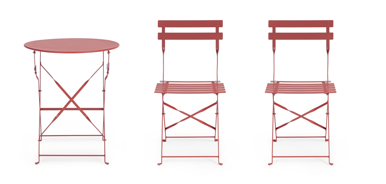 Garten-Set Austin, Stühle & Tisch, Terrakotta