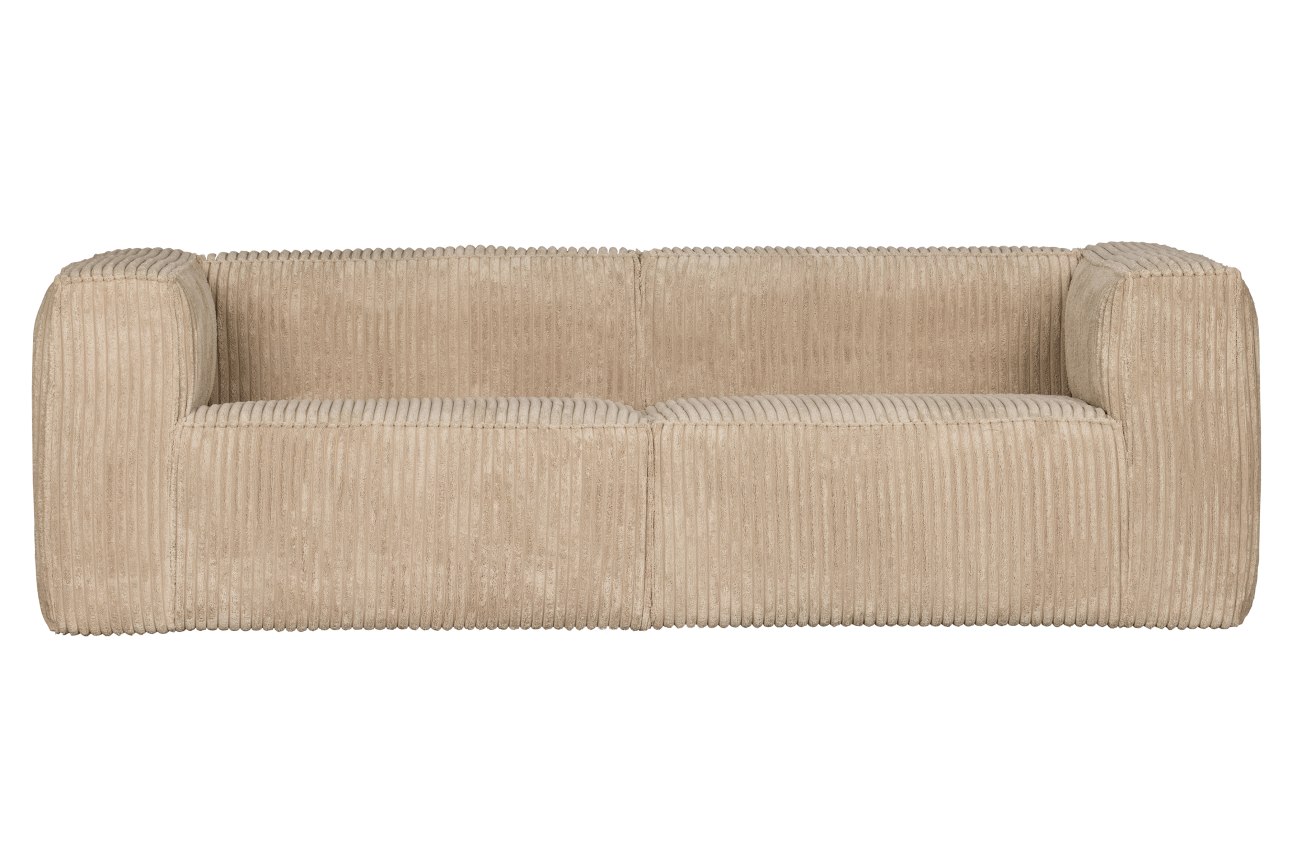 Sofa 3,5 Sitzer Cord sand | weich, pflegeleicht, viel Platz