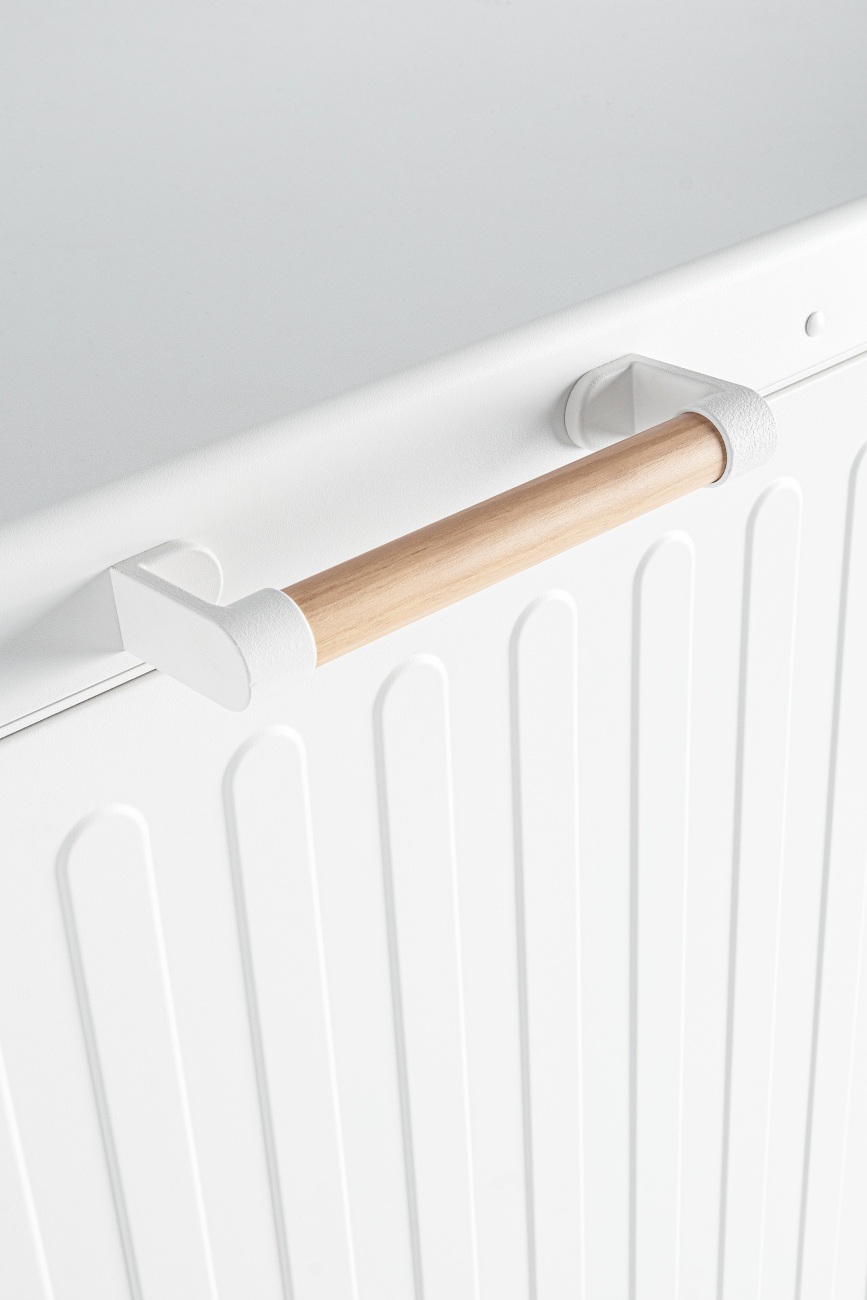 Gartentruhe Ocean aus Aluminium, Weiß