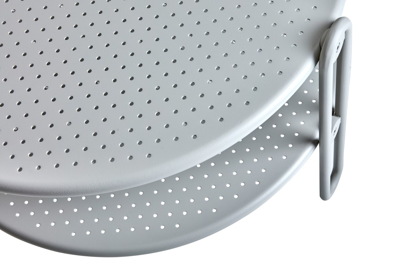 Gartencouchtisch Blixt Ø 65 cm, Hellgrau