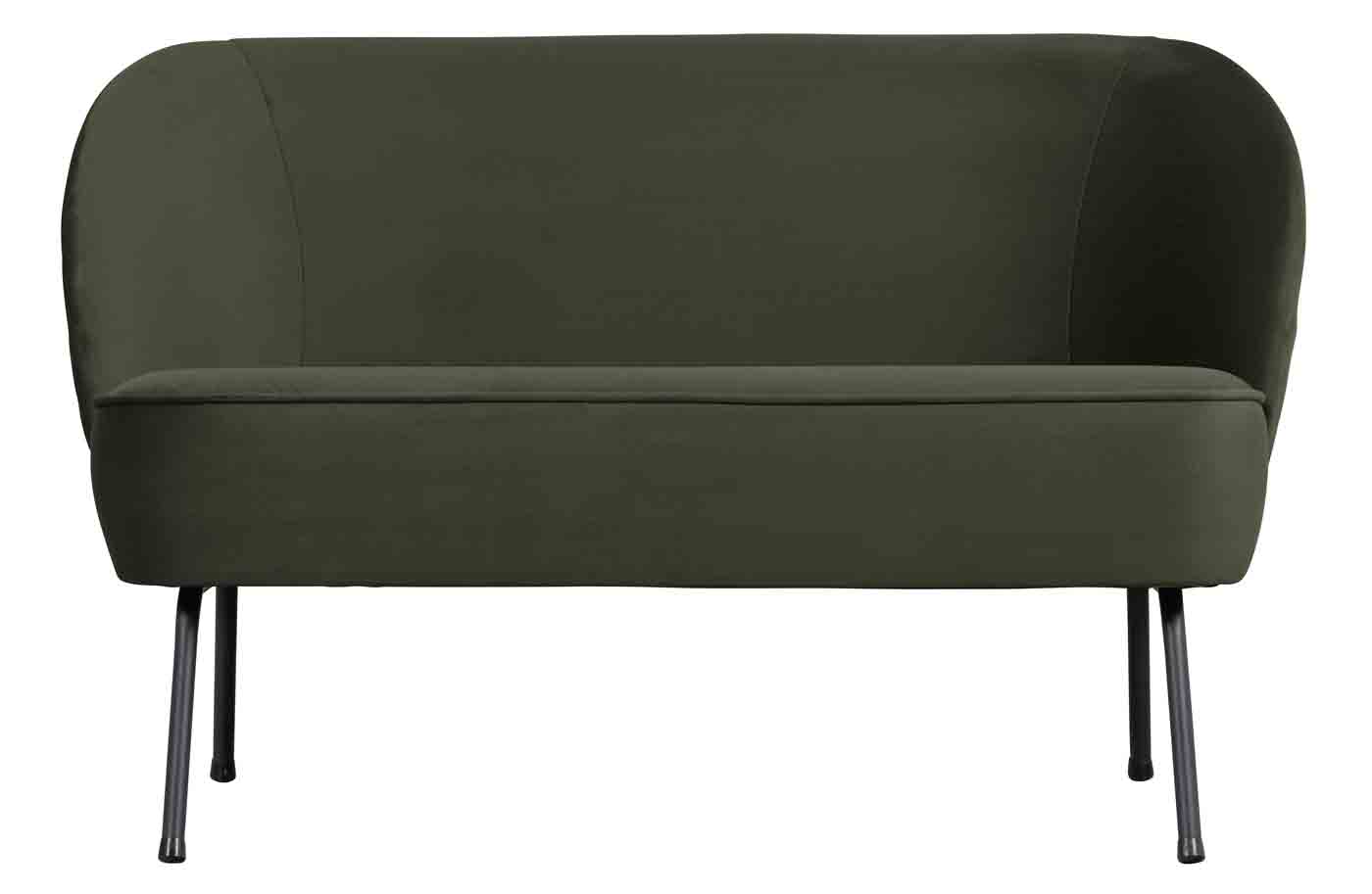 Bequemes 2-Sitzer Sofa Vogue mit einem Samtbezug