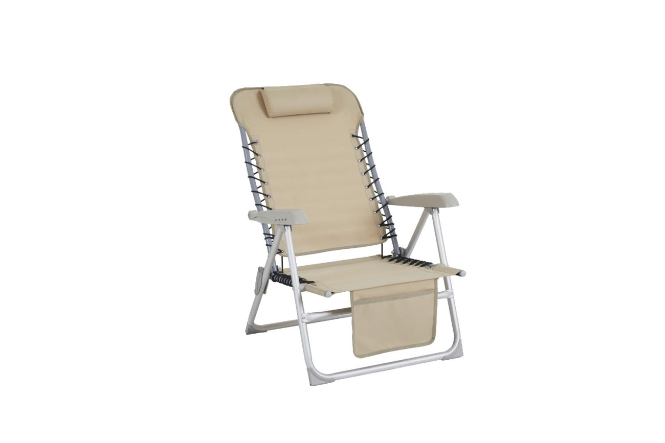 Strandstuhl Ulrika mit Armlehne, Beige Strandstuhl Ulrika mit Armlehne, Beige