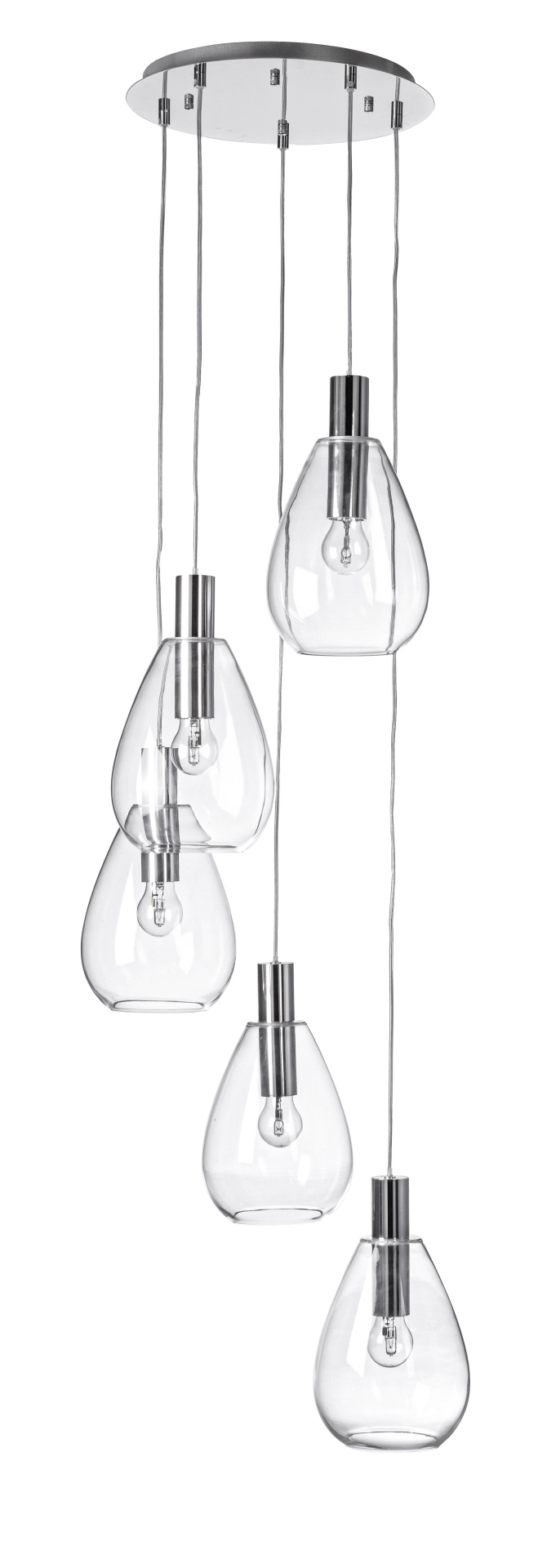 Hängeleuchte Glaring aus Metall, Transparent Hängeleuchte Glaring aus Metall, Transparent