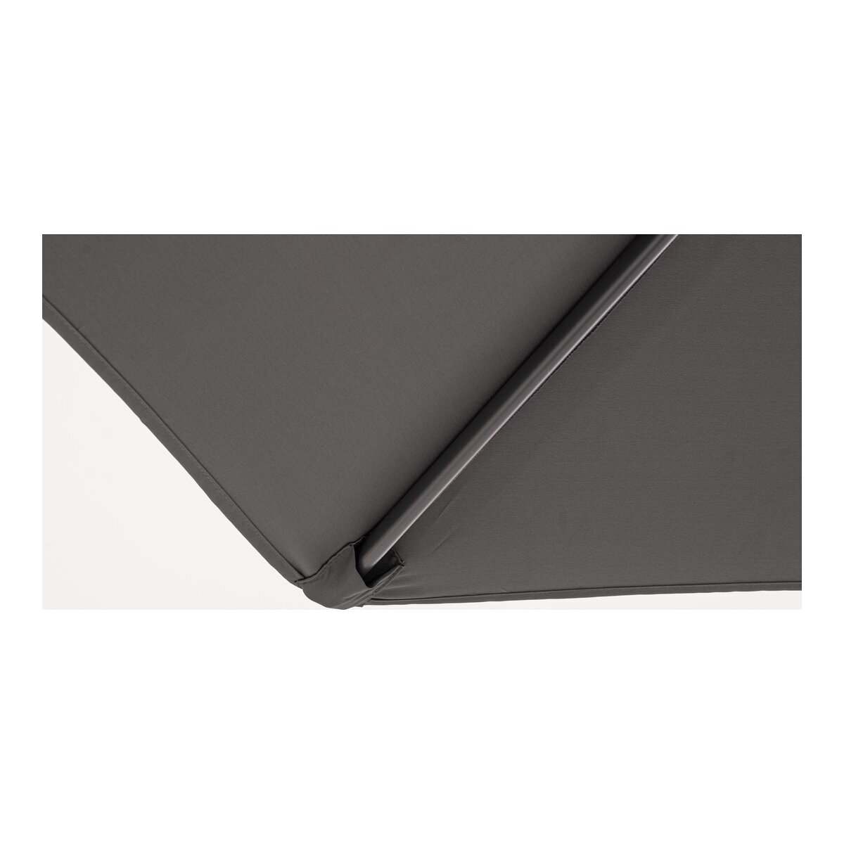 Ampelschirm Nizza - Aluminium Anthrazit, Polyester-Stoff Dunkelgrau, Ø 300 cm
