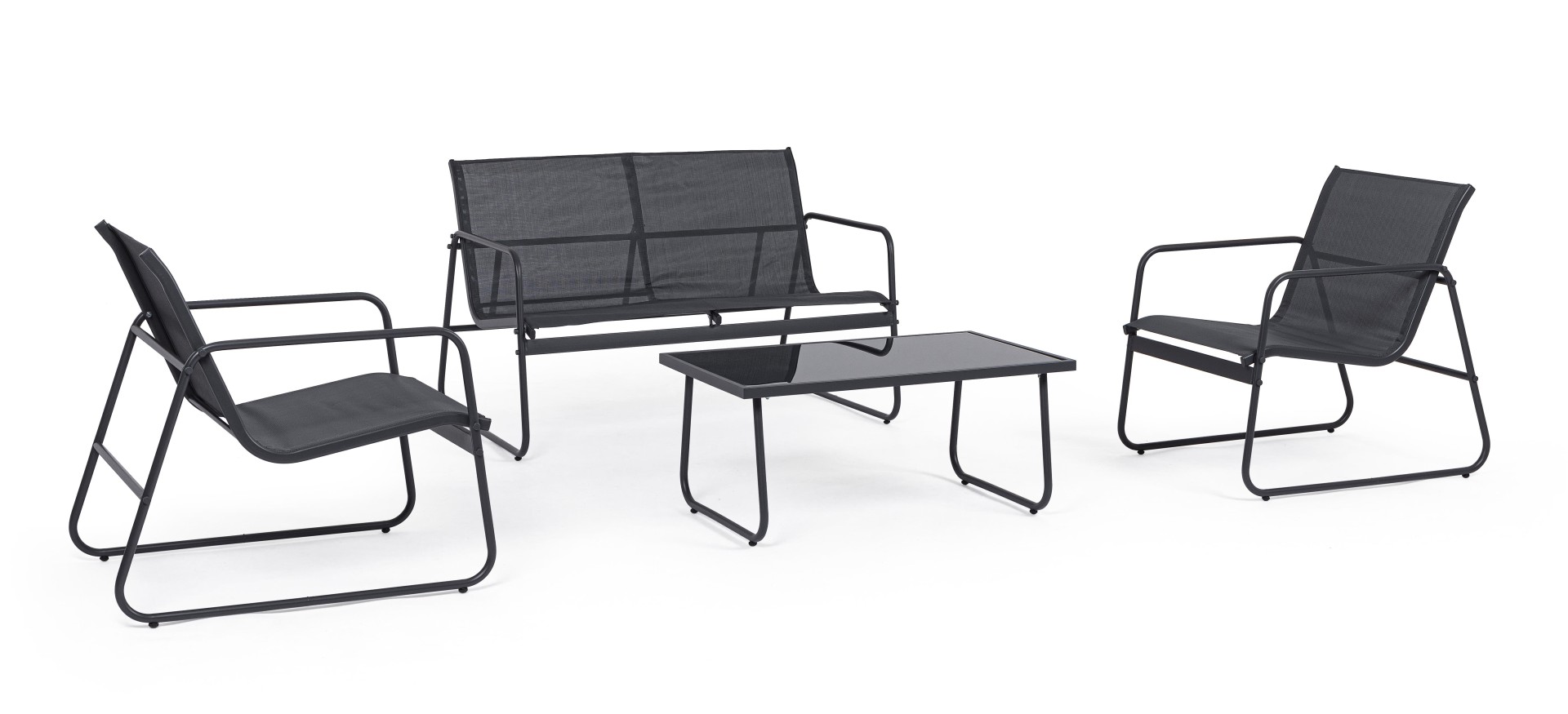 Gartenlounge Markus 4er-Set, Anthrazit Gartenlounge Markus 4er-Set, Anthrazit