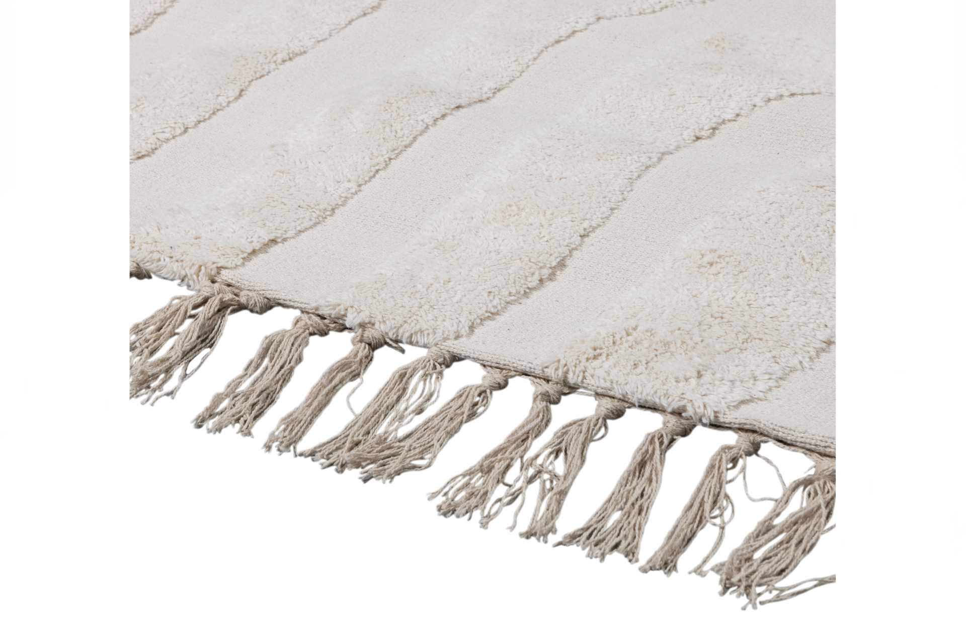 Der Teppich Zita überzeugt mit seinem modernen Design. Gefertigt wurde er aus einem Kombinationsgewebe aus Polyester und Baumwolle, welche einen Beige Farbton besitzt. Der Teppich besitzt eine Größe von 170x240 cm.