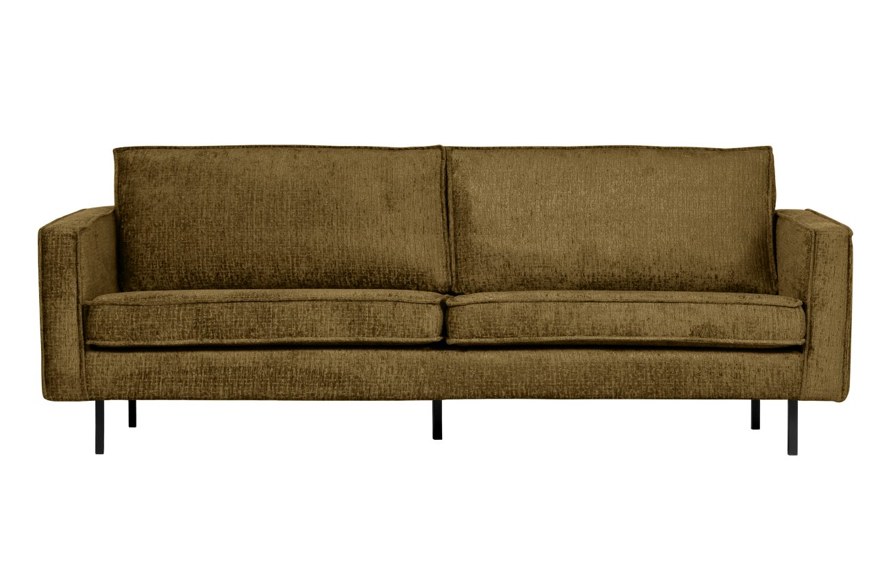 Sofa Rodeo 2,5 Sitzer aus Struktursamt, Brass Sofa Rodeo 2,5 Sitzer aus Struktursamt, Brass