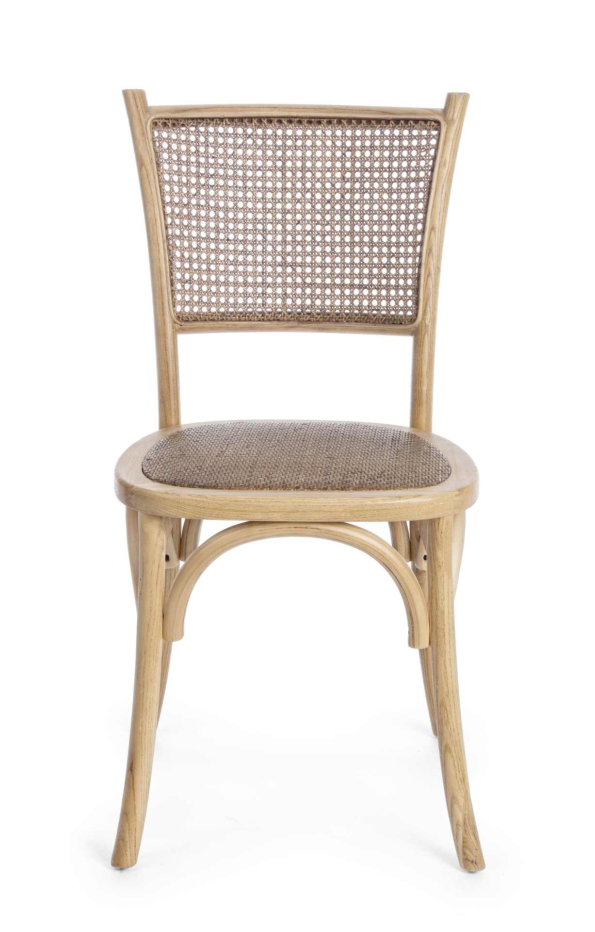 Der Stuhl Carrel überzeugt mit seinem klassischen Design. Gefertigt wurde der Stuhl aus Ulmenholz, welches einen natürlichen Farbton besitzt. Die Sitz- und Rückenfläche sind aus Rattan. Die Sitzhöhe beträgt 46 cm.