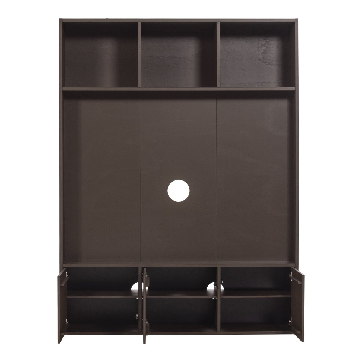 Schrank / TV-Schrank Meggy - Kiefernholz Mittelbraun, 160 cm