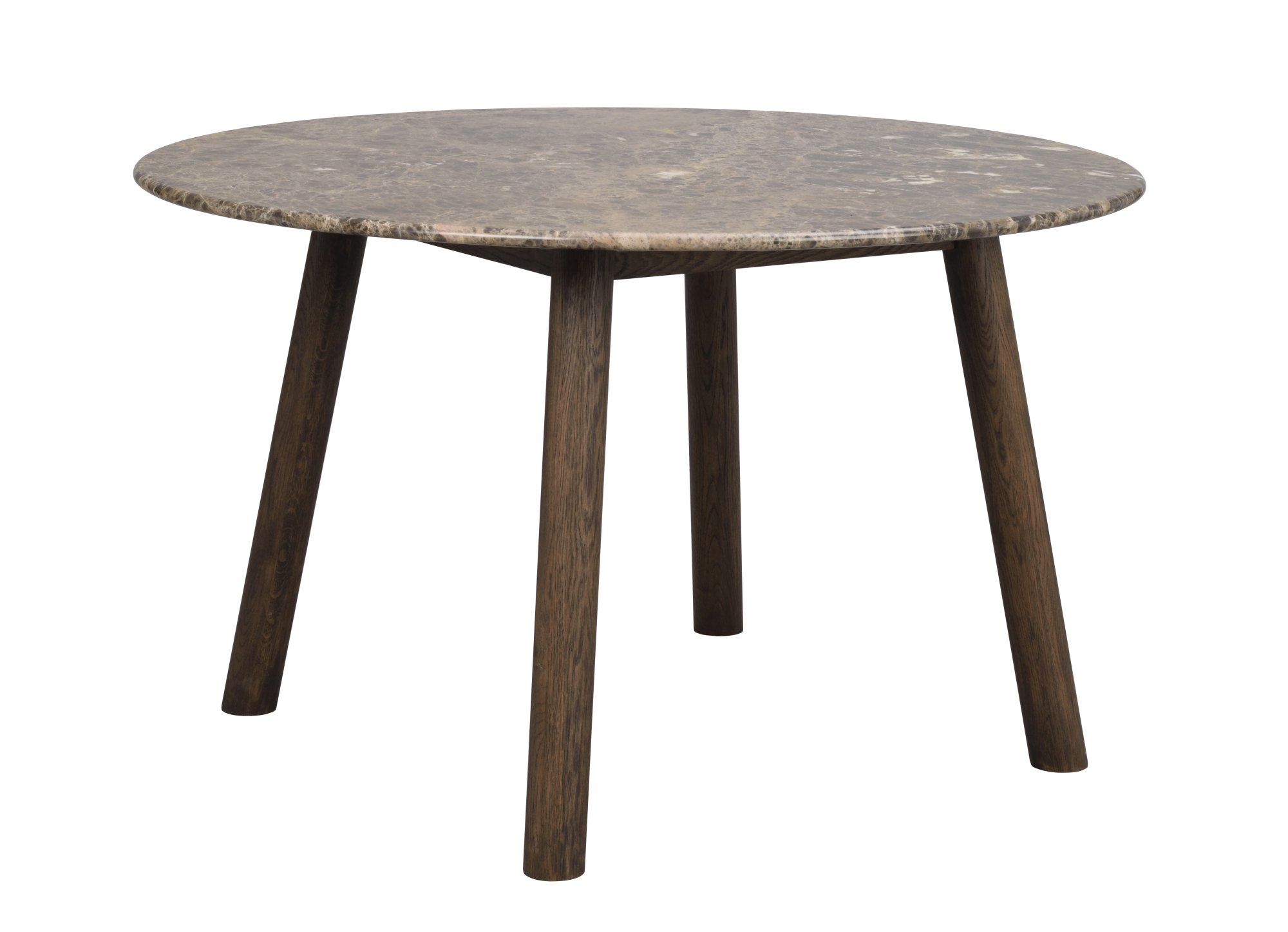 Esstisch Taransay Rund 125cm, Marmor Braun, Eiche Braun – stilvoller Blickfang für Ihr Zuhause. Esstisch Taransay Rund 125cm, Marmor Braun, Eiche Braun