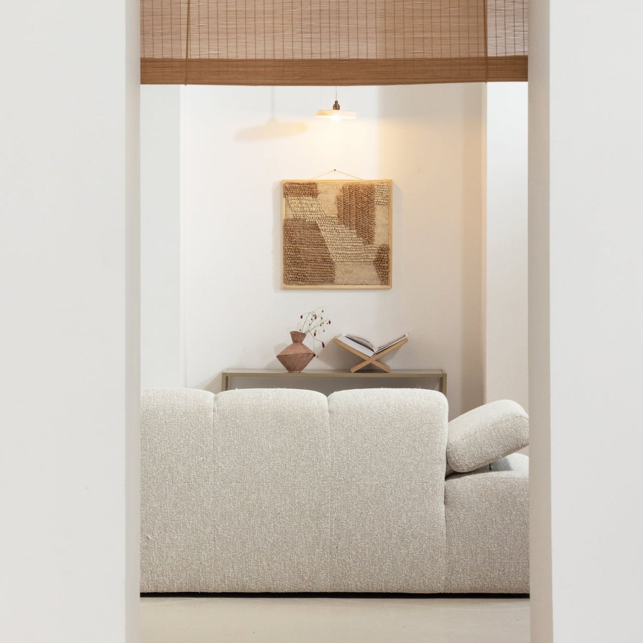 TV Board Teun aus Metall 120 cm, Clay